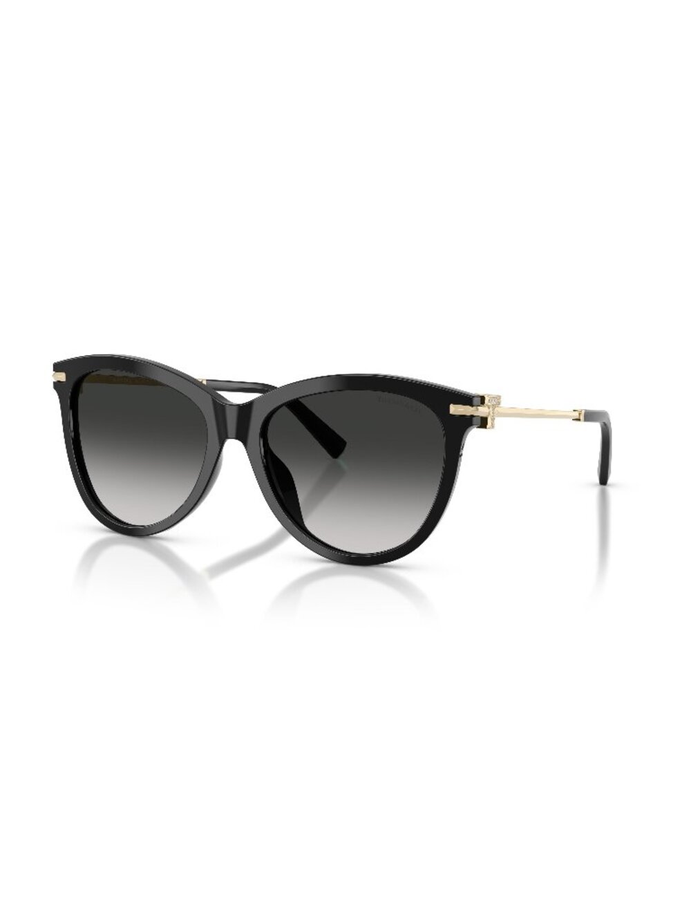New Tiffany Women's Sunglasses Black Grey Lens Acetate Frame TF4258BU 80013C 57